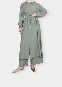 Ensemble long Vert menthe