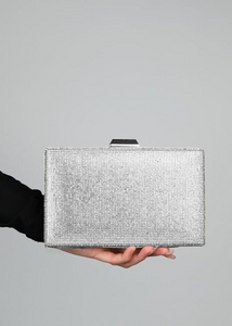 Sac de soirée avec strass Argenté