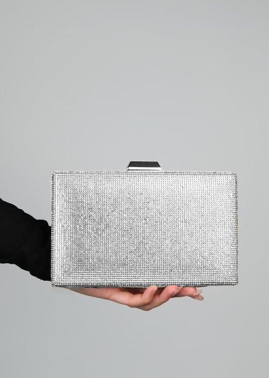 Sac de soirée avec strass Argenté