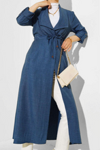 Load image into Gallery viewer, ENA Trench fluide Bleu jeans
