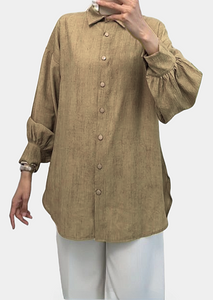 Chemise Beige caramel