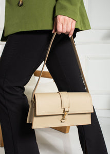 Sac baguette Beige