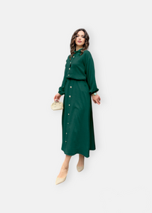 Green skirt set