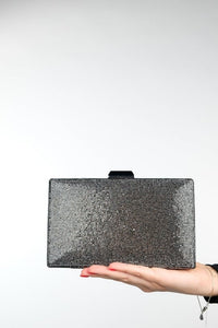 Sac de soirée avec strass Gris anthracite