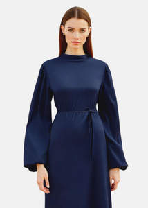 Robe Satin Bleu