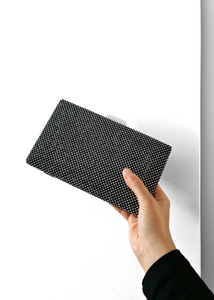 Sac de soirée avec strass Noir argenté