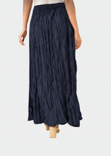 Load image into Gallery viewer, Jupe froissé Bleu foncé
