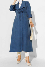 Load image into Gallery viewer, ENA Trench fluide Bleu jeans
