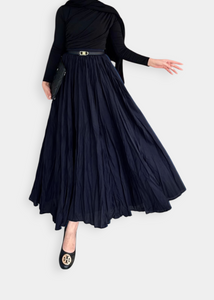Jupe froissé Bleu foncé