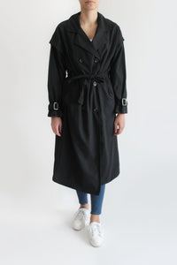 DORIA Trench coat Black