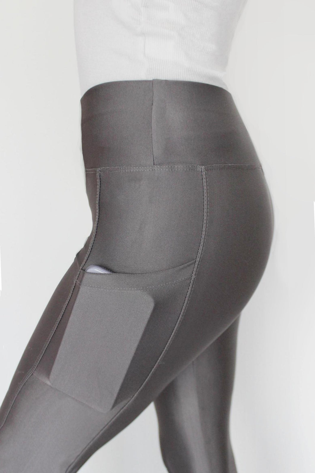 ORO Leggings with pockets Gray