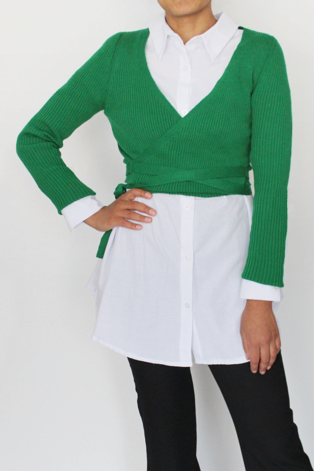YANCEY Knitted sweater Green