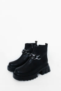 ADAMS Flat ankle boots Black