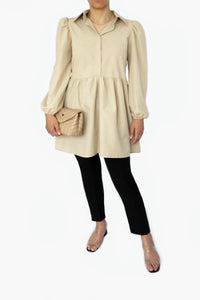 LATI Flared tunic Beige