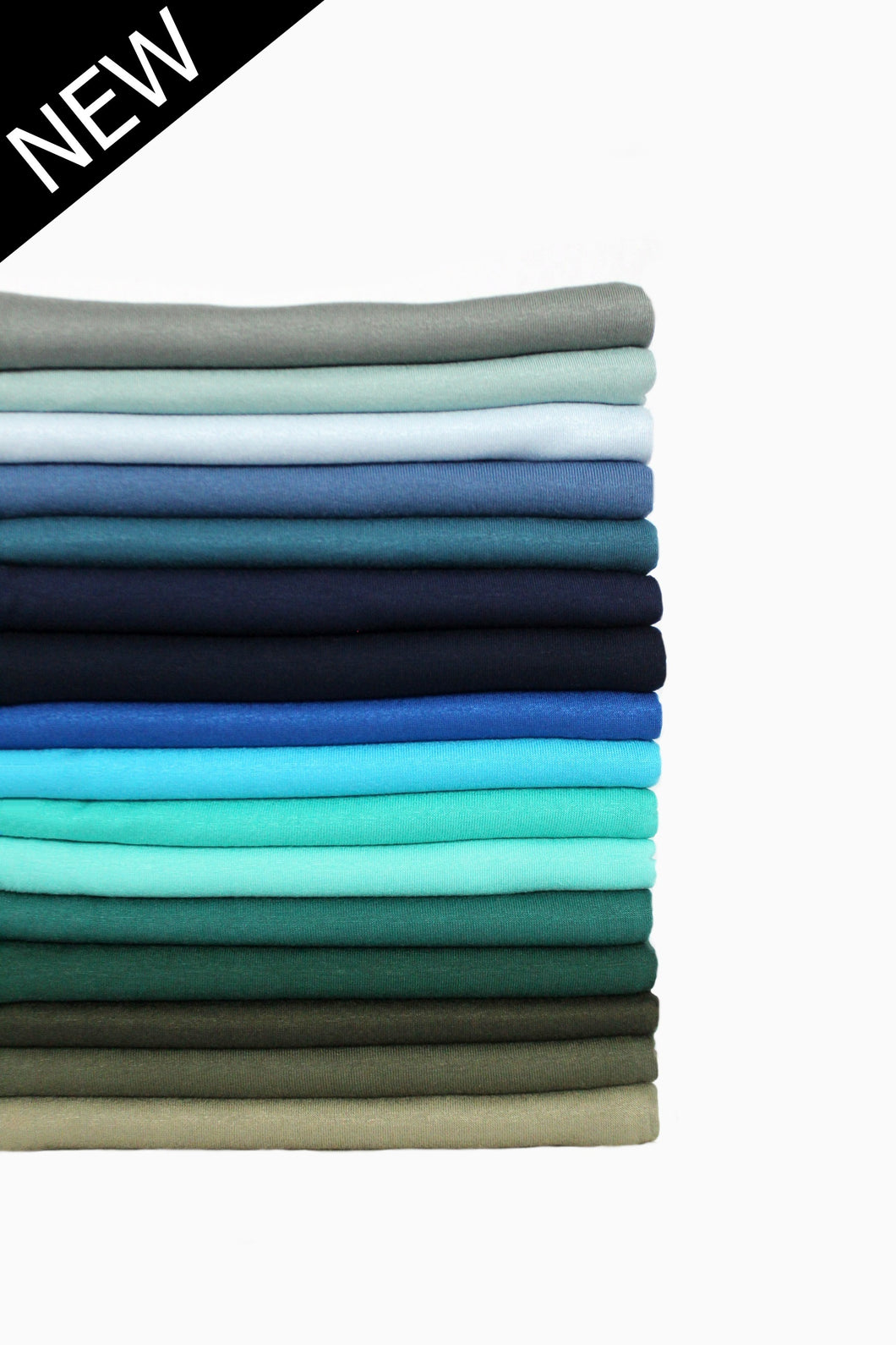 HEBE “blue green” cotton jersey scarf