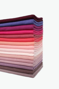 HEBE cotton jersey scarf "purple pink"