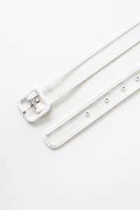 LUNA Belt Transparent White | Black