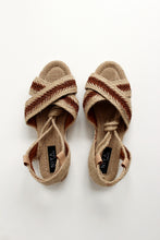 Load image into Gallery viewer, CALIS Brown Rattan Sandals
