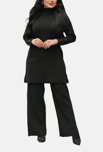 ASO Knitted set Black