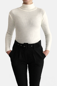 RAX Knitted turtleneck Off-white