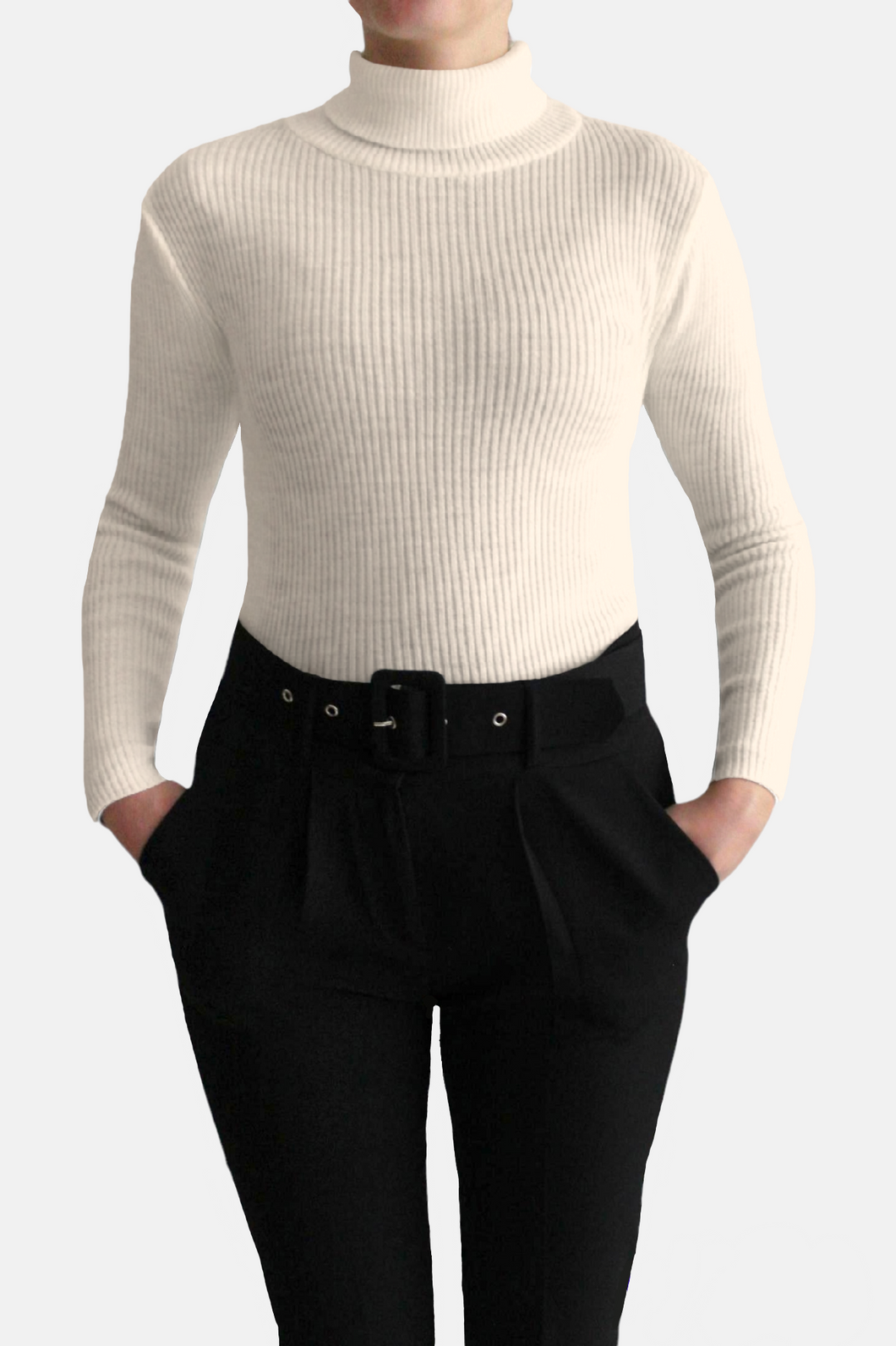 RAX Knit turtleneck Heather ecru