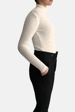 Load image into Gallery viewer, RAX Knit turtleneck Heather ecru
